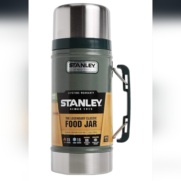 Stanley Classic Green and Silver Food Jar NEW - Picture 4 of 15